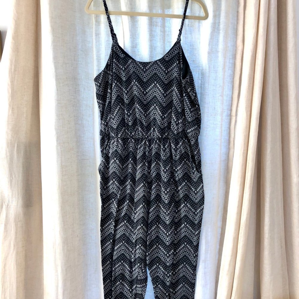Black & White Bohemian Jumpsuit XL